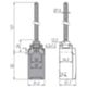 Pizzato FR 525-M2 – interruptor de varilla con resorte completo