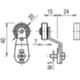 Pizzato VF L51 – palanca con rodillo central diámetro 20mm