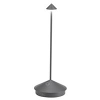 Zafferano LD1650N3 - Lampe de table Pina Pro gris foncé