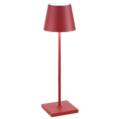 Zafferano LD0340F3 - Lámpara de mesa Poldina Pro rojo