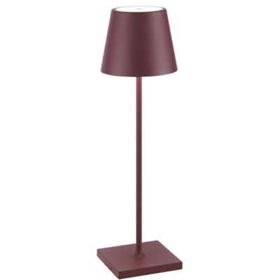 Zafferano LD0340X3 - lampada da tavolo Poldina Pro bordeaux