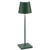 Zafferano LD0340M3 - Lampe de table Poldina Pro vert foncé