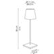 Zafferano LD0340M3 - Lampe de table Poldina Pro vert foncé