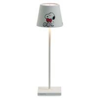 Zafferano LD0340BP2 - Lampe de table Poldina x Peanuts Heart