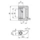 Pizzato HC LL – cerniera complementare 65x45 mm