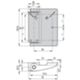 Pizzato HC AB – bisagra complementaria 100x75mm