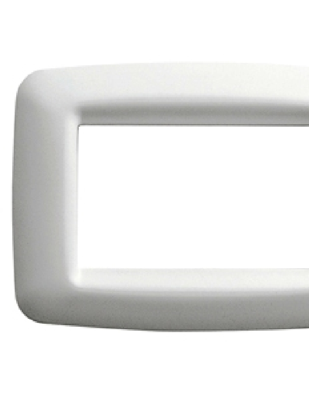 Gewiss GW32244 Playbus - placa 4 módulos blanco nube