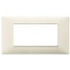 Plana - placca in tecnopolimero 4 posti beige