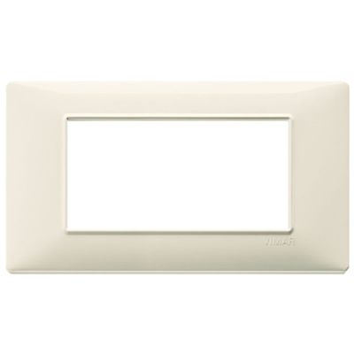Plana - placca in tecnopolimero 4 posti beige