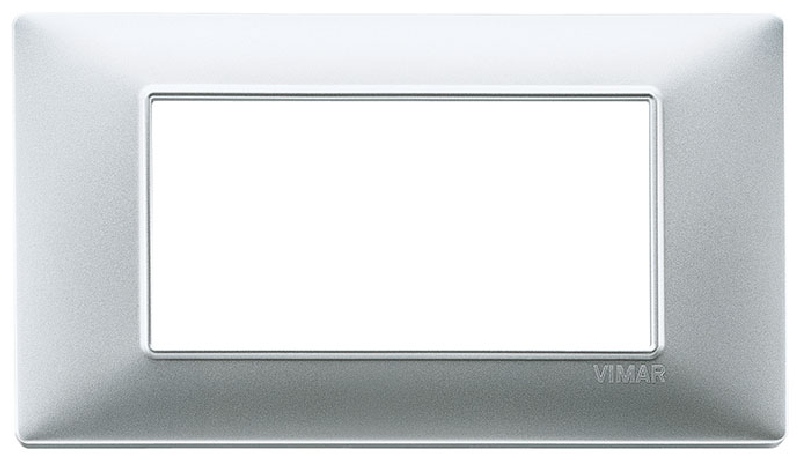 Vimar 14654.20 - Plate 4M techn. matt silver