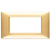 Plana - 4-place shiny gold technopolymer plate
