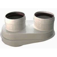 Hermann Saunier Duval 0020221354 - divisor de humos diam. 80/80