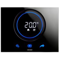 Gewiss GW16970CN Chorus - Termostato de pared Wi-Fi THERMO ICE negro