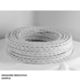 Cable trenzado de seda 3G1 blanco