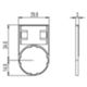 Pizzato VE PT32A00A0 – portaplatos con orificio perfilado de 18x27mm