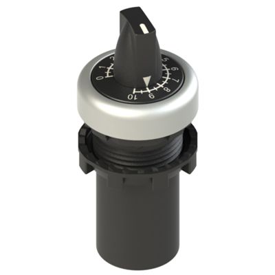 Pizzato E6 1DM04K7-D119 – potenciómetro cromo satinado 4,7 kohm