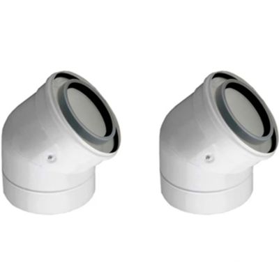 Bosch 7736995071 - codo coaxial 45° diam. Aluminio 60/100