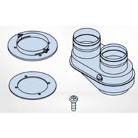 Bosch 7736995095 - adaptateur split de diam.60/100 à 80/80 Alu
