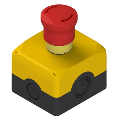 Pizzato ES AC31005 – botón de emergencia con desbloqueo por rotación