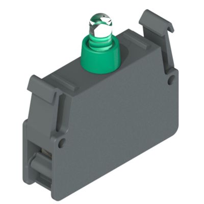 Pizzato E2 LP1A4V1 – LED unit screw clamp 12-30Vac green
