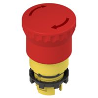 Pizzato E2 1PERZ4531 – bouton d'urgence avec déverrouillage par rotation