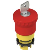 Pizzato E2 1PEBZ4531 – botón de emergencia con desbloqueo por llave