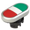 Pizzato E2 1PDRL90423 – pulsante doppio senza marcatura