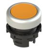 Pizzato E2 1PU2R8290 – pulsador naranja con anillo cromado