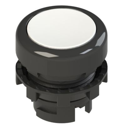 Pizzato E2 1PU2R2210 – white button black ring