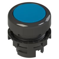 Pizzato E2 1PU2R6210 – bouton bleu avec anneau noir