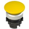 Pizzato E2 1PU2F5490 – bouton champignon jaune avec anneau chromé