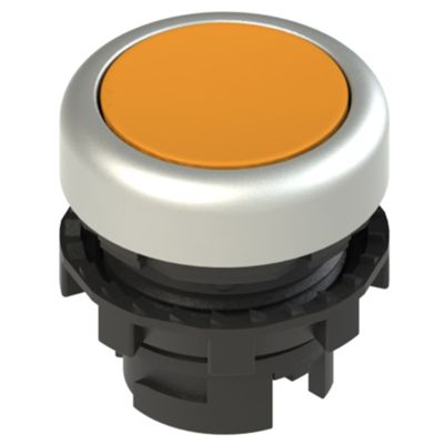 Pizzato E2 1PL2R8290 – orange illuminated button chrome ring