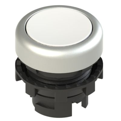 Pizzato E2 1PL2R2290 – pulsador luminoso blanco con anillo cromado