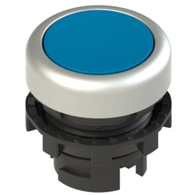 Pizzato E2 1PL2R6290 – pulsante luminoso blu ghiera cromo