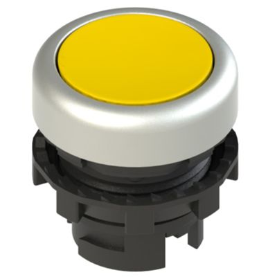 Pizzato E2 1PL2R5290 – pulsante luminoso giallo ghiera cromo