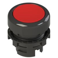 Pizzato E2 1PL2R3210 – bouton lumineux rouge avec anneau noir