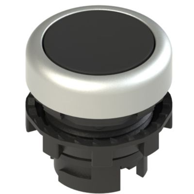 Pizzato E2 1PU2R1290 – pulsante luminoso nero ghiera cromo