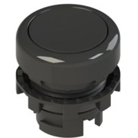 Pizzato E2 1PU2R1210 – bouton lumineux noir avec anneau noir
