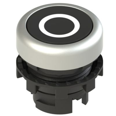 Pizzato E2 1PU2R129L1 – bouton noir avec marquage