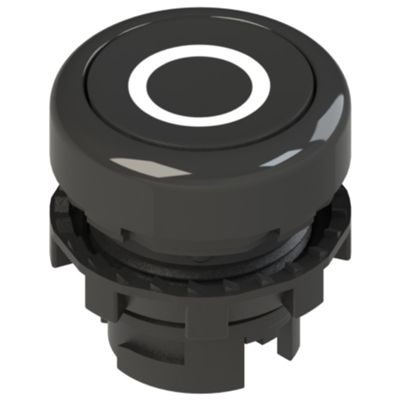Pizzato E2 1PU2R121L1 – botón negro con marca