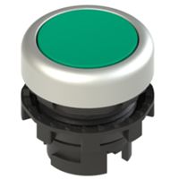 Pizzato E2 1PU2R4290 – green button chrome ring