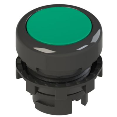 Pizzato E2 1PU2R4210 – green button black ring