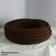 Câble tressé en soie marron 3G1