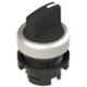 Pizzato E2 1SE13GCE19AB – 3-position short lever selector with return