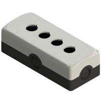 Pizzato ES 34000 – contenedor gris 4 agujeros 22mm