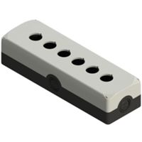Pizzato ES 36000 – contenedor gris 6 agujeros 22mm