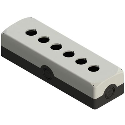 Pizzato ES 36000 – contenedor gris 6 agujeros 22mm