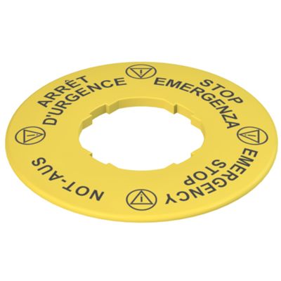 Pizzato VE TF32A5120 – targhetta disco giallo 60mm