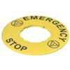 Pizzato VE TF32A5102 – yellow disc plate 60mm
