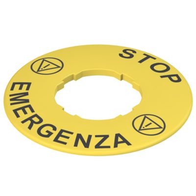 Pizzato VE TF32A5101 – yellow disc plate 60mm